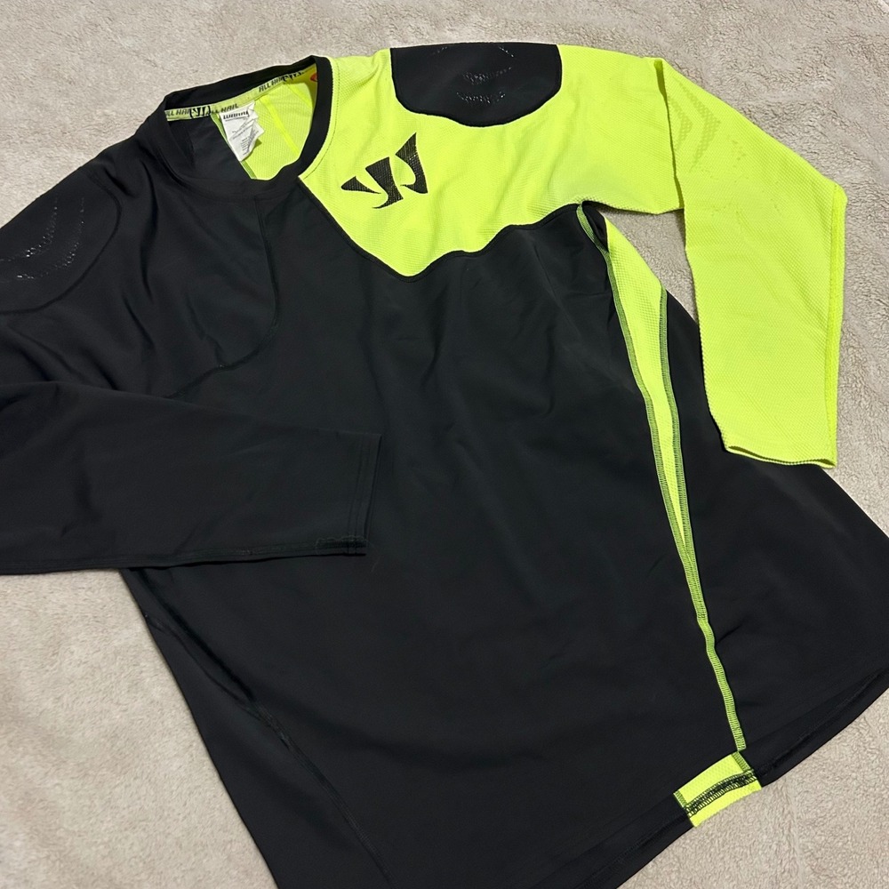 Warrior‎ Performance Base Layer  Mens 2XL Black Neon Yellow Hockey  No slip